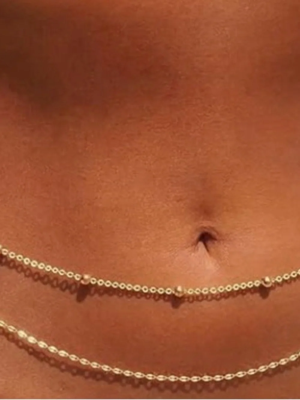 Gold plated shell Body Chain (bottom chain only)